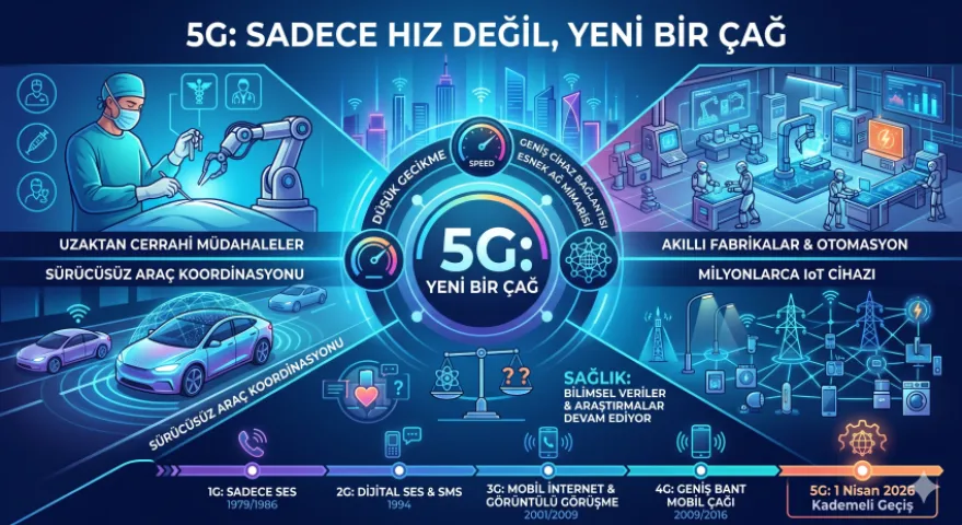 5G: Sadece Hız Değil, Yeni Bir Çağ