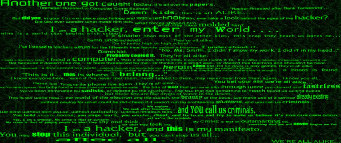 Hacker Manifesto - The Mentor